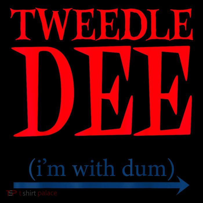 Tweedle Dee IM With Dum Lazy Couple Halloween Costumes Tall T-Shirt