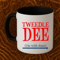 Tweedle Dee IM With Dum Lazy Couple Halloween Costumes Mug