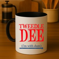 Tweedle Dee IM With Dum Lazy Couple Halloween Costumes Mug