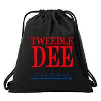 Tweedle Dee IM With Dum Lazy Couple Halloween Costumes Drawstring Bag