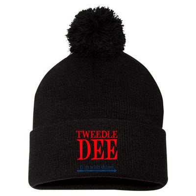 Tweedle Dee IM With Dum Lazy Couple Halloween Costumes Pom Pom 12in Knit Beanie