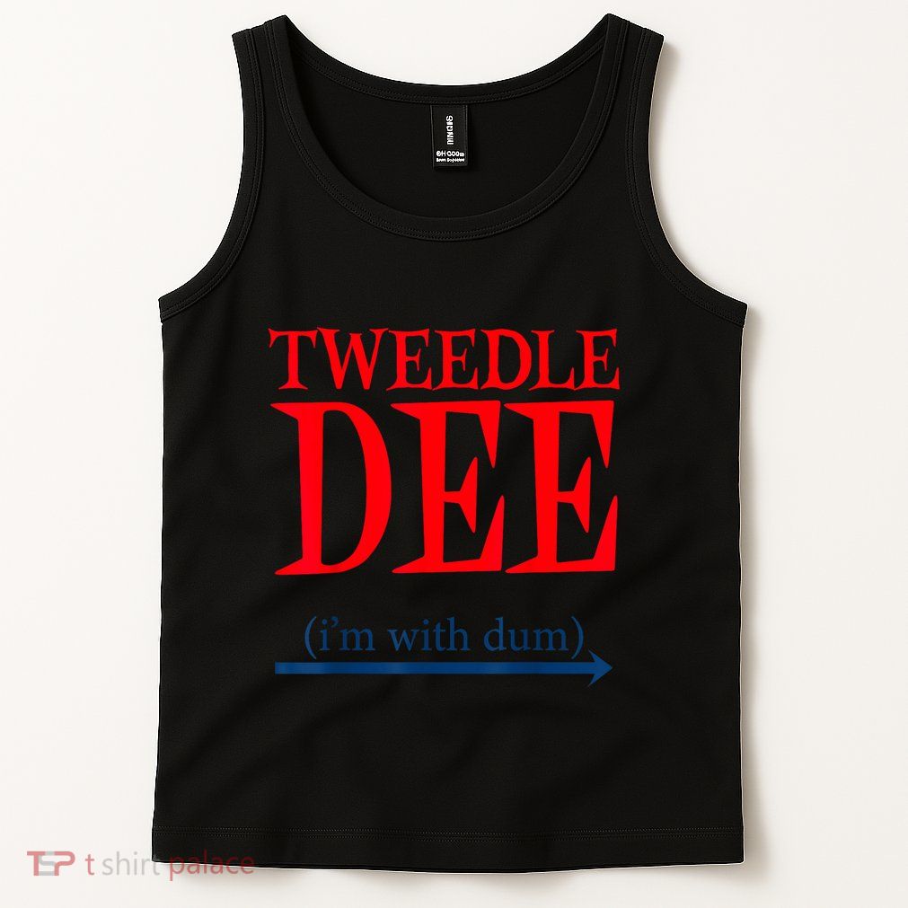Tweedle Dee IM With Dum Lazy Couple Halloween Costumes Tank Top