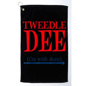 Tweedle Dee IM With Dum Lazy Couple Halloween Costumes Platinum Collection Golf Towel