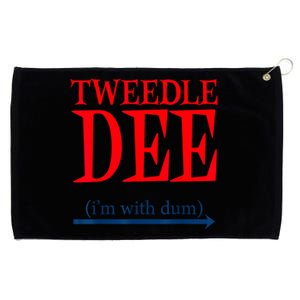 Tweedle Dee IM With Dum Lazy Couple Halloween Costumes Grommeted Golf Towel