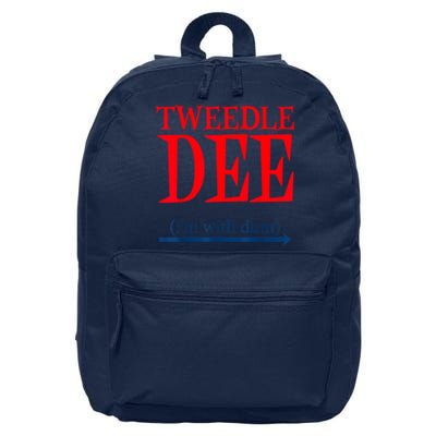 Tweedle Dee IM With Dum Lazy Couple Halloween Costumes 16 in Basic Backpack