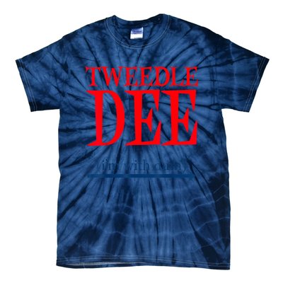 Tweedle Dee IM With Dum Lazy Couple Halloween Costumes Tie-Dye T-Shirt