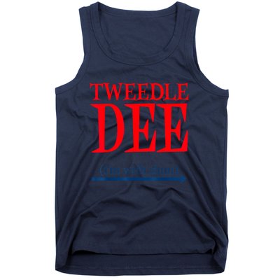 Tweedle Dee IM With Dum Lazy Couple Halloween Costumes Tank Top