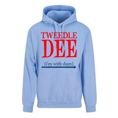 Tweedle Dee IM With Dum Lazy Couple Halloween Costumes Unisex Surf Hoodie