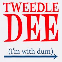 Tweedle Dee IM With Dum Lazy Couple Halloween Costumes Garment-Dyed Sweatshirt