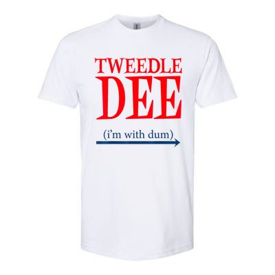 Tweedle Dee IM With Dum Lazy Couple Halloween Costumes Softstyle® CVC T-Shirt