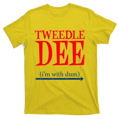 Tweedle Dee IM With Dum Lazy Couple Halloween Costumes T-Shirt