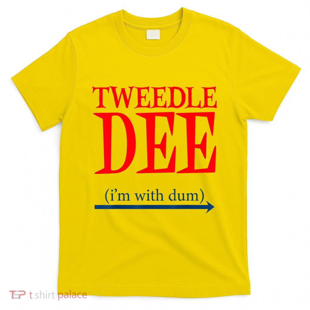 Tweedle Dee IM With Dum Lazy Couple Halloween Costumes T-Shirt