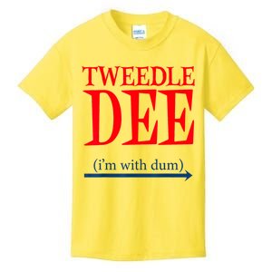 Tweedle Dee IM With Dum Lazy Couple Halloween Costumes Kids T-Shirt