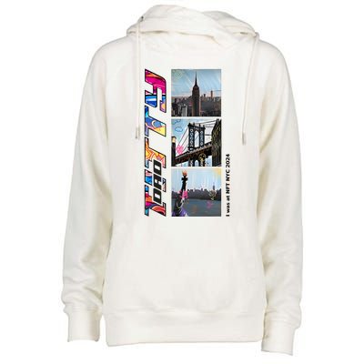 Titty Dao I Was At Nft Nyc 2024 Womens Funnel Neck Pullover Hood