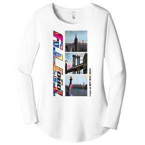 Titty Dao I Was At Nft Nyc 2024 Women's Perfect Tri Tunic Long Sleeve Shirt