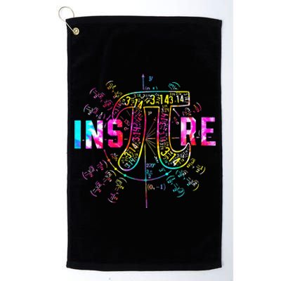 Tie Dye Inspire Pi 3 14 Day Greek Symbol Math Teacher 3 14 Platinum Collection Golf Towel