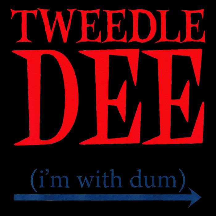 Tweedle Dee Im With Dum Lazy Couple Halloween 16 in Basic Backpack