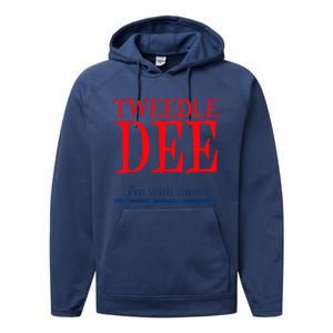 Tweedle Dee Im With Dum Lazy Couple Halloween Performance Fleece Hoodie