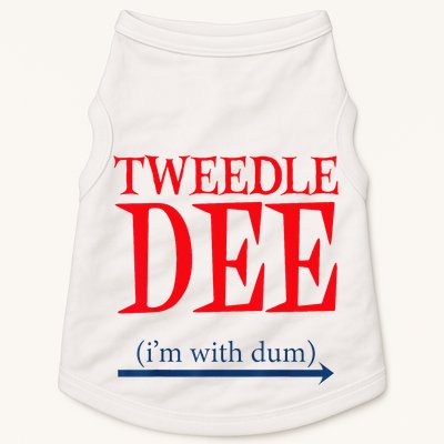 Tweedle Dee Im With Dum Lazy Couple Halloween Doggie Tank