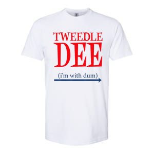 Tweedle Dee Im With Dum Lazy Couple Halloween Softstyle CVC T-Shirt