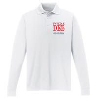 Tweedle Dee Im With Dum Lazy Couple Halloween Performance Long Sleeve Polo