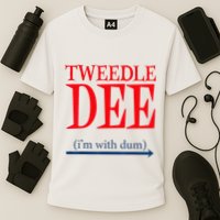 Tweedle Dee Im With Dum Lazy Couple Halloween Performance Shirt