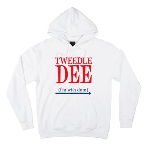 Tweedle Dee Im With Dum Lazy Couple Halloween Hoodie