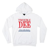 Tweedle Dee Im With Dum Lazy Couple Halloween Hoodie