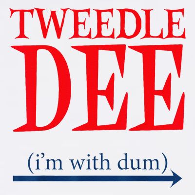 Tweedle Dee Im With Dum Lazy Couple Halloween T-Shirt