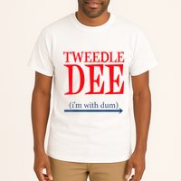 Tweedle Dee Im With Dum Lazy Couple Halloween Tall T-Shirt