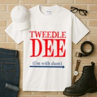 Tweedle Dee Im With Dum Lazy Couple Halloween Tall T-Shirt
