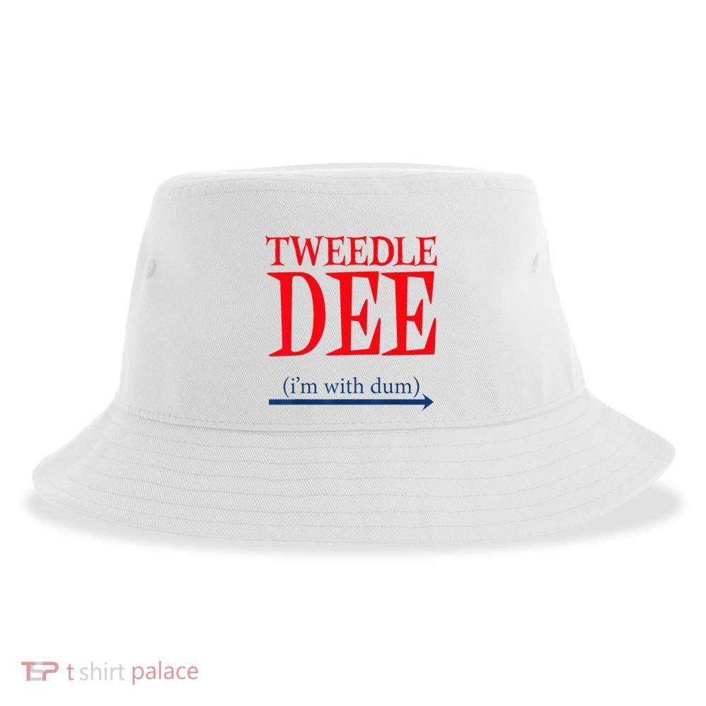 Tweedle Dee Im With Dum Lazy Couple Halloween Sustainable Bucket Hat