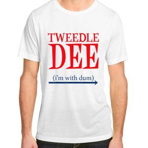 Tweedle Dee Im With Dum Lazy Couple Halloween Adult ChromaSoft Performance T-Shirt