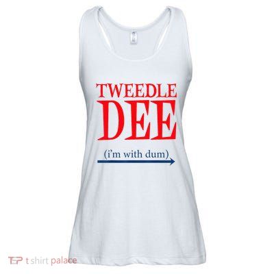 Tweedle Dee Im With Dum Lazy Couple Halloween Ladies Essential Flowy Tank