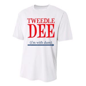 Tweedle Dee Im With Dum Lazy Couple Halloween Performance Sprint T-Shirt