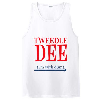Tweedle Dee Im With Dum Lazy Couple Halloween PosiCharge Competitor Tank