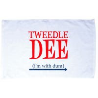 Tweedle Dee Im With Dum Lazy Couple Halloween Microfiber Hand Towel