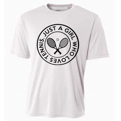 Tennis Design Just A Girl Who Loves Tennis Cooling Performance Crew T-Shirt