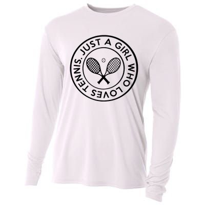 Tennis Design Just A Girl Who Loves Tennis Cooling Performance Long Sleeve Crew