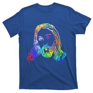 Tie Dye Jesus Abstract Face Gift Face Of Jesus 2 Meaningful Gift T-Shirt