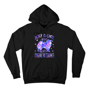 Tie Dye Just A Who Loves American Eskimos Dog Lover Hoodie