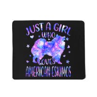 Tie Dye Just A Who Loves American Eskimos Dog Lover Mousepad