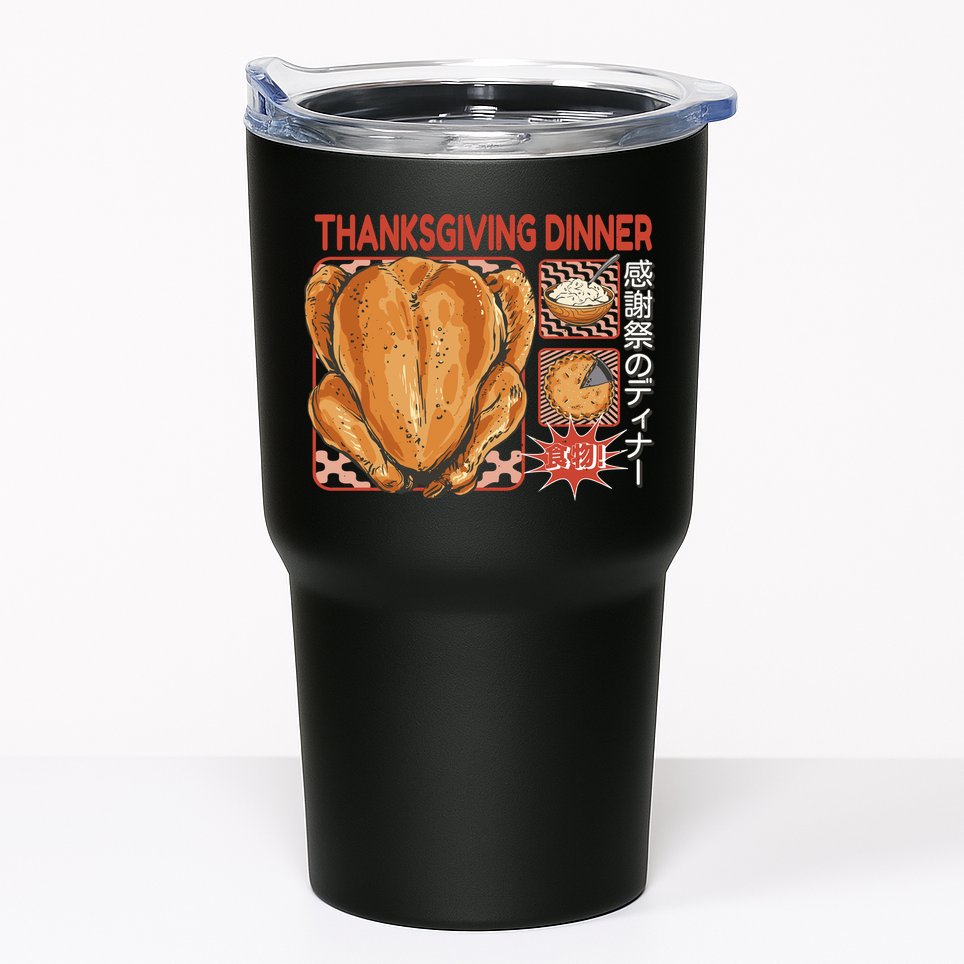 Thanksgiving Dinner Japanese Tumbler