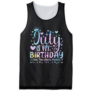 Tie Dye July Is My Birthday Yes The Whole Month Funny Mesh Reversible Basketball Jersey Tank