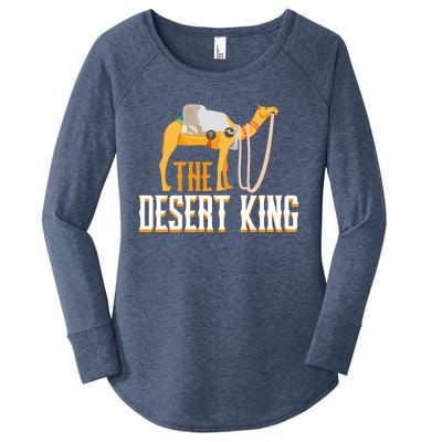 The Desert King Desert Animal Camel Meaningful Gift Women's Perfect Tri Tunic Long Sleeve Shirt