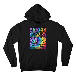 Tie Dye Kamala Harris Tim Waltz Harris Waltz 2024 Election Gift Hoodie