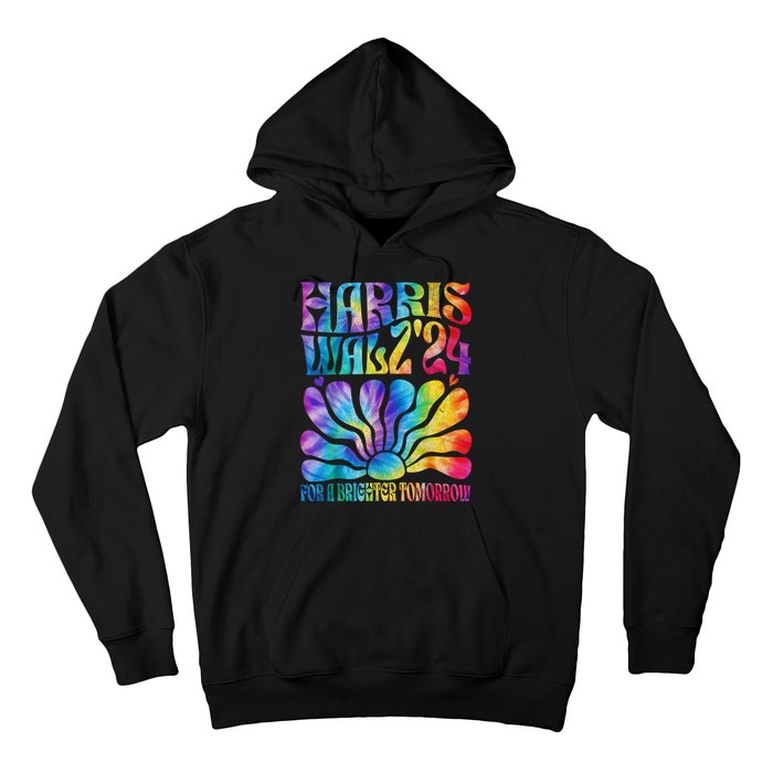 Tie Dye Kamala Harris Tim Waltz Harris Waltz 2024 Election Gift Hoodie