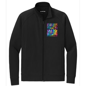 Tie Dye Kamala Harris Tim Waltz Harris Waltz 2024 Election Gift Stretch Full-Zip Cadet Jacket