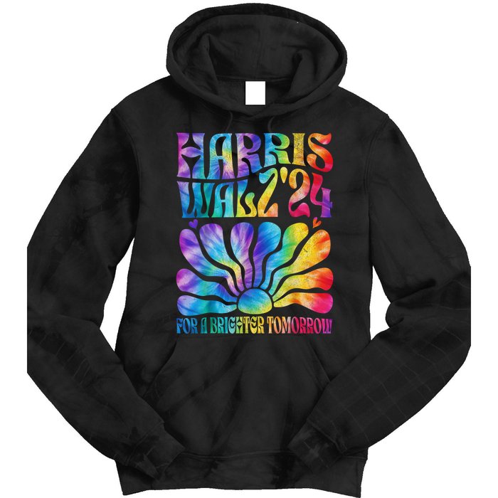 Tie Dye Kamala Harris Tim Waltz Harris Waltz 2024 Election Gift Tie Dye Hoodie