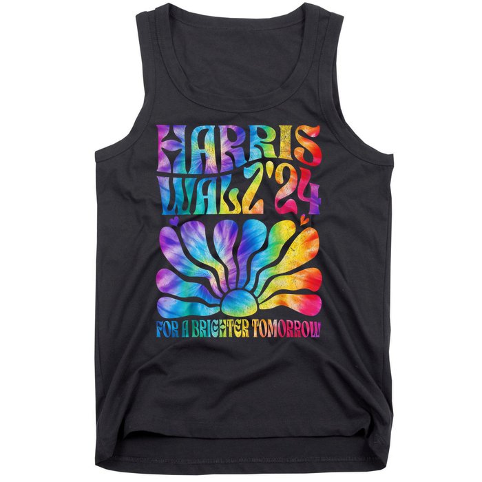 Tie Dye Kamala Harris Tim Waltz Harris Waltz 2024 Election Gift Tank Top